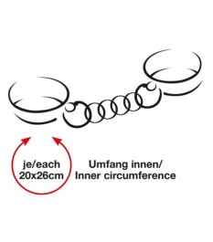 Handfessel aus Leder, gepolstert