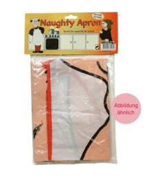 Schürze mit Comicprint eines nackten Mannes