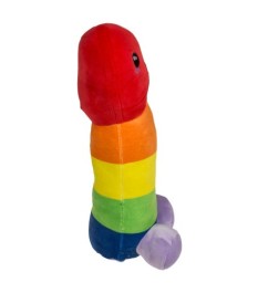Plüsch-Penis „Regenbogen“ mit Plüsch-Hoden