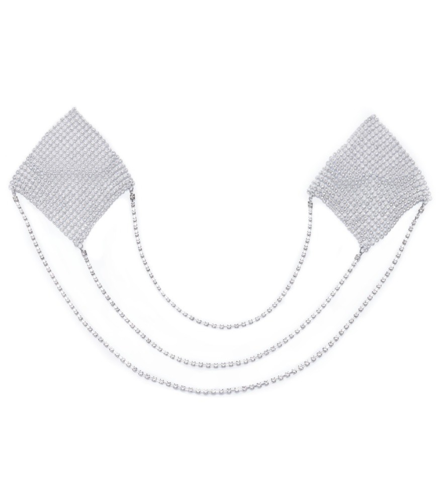 Nippelsticker „Square“ mit 3 Verbindungsketten