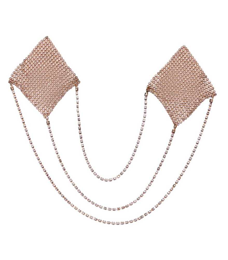 Nippelsticker „Square“ mit 3 Verbindungsketten