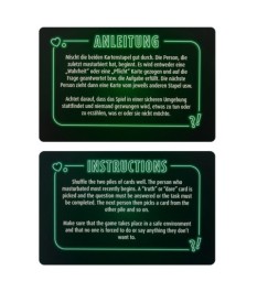 Kartenspiel „Wahrheit oder Pflicht“ auf die erotische Art