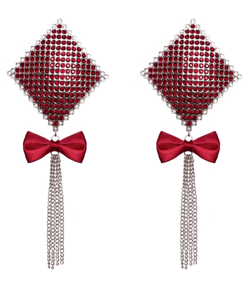 Nippelsticker „Jewellery Bow“ mit Kettchen