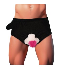 Gag-Slip mit beweglichem Plüsch-Penis