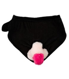 Gag-Slip mit beweglichem Plüsch-Penis