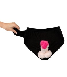 Gag-Slip mit beweglichem Plüsch-Penis