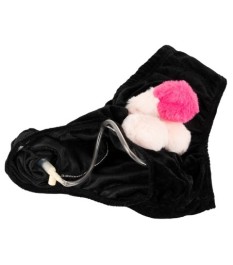 Gag-Slip mit beweglichem Plüsch-Penis
