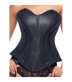 Korsett aus Leder (Lammnappa) mit abnehmbaren Strapsen