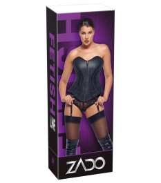 Korsett aus Leder (Lammnappa) mit abnehmbaren Strapsen