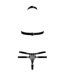Brust-Harness plus Strap-on-String aus Leder