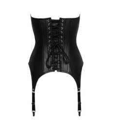 Corsage aus weichem Leder (Lamm) mit Strapsen