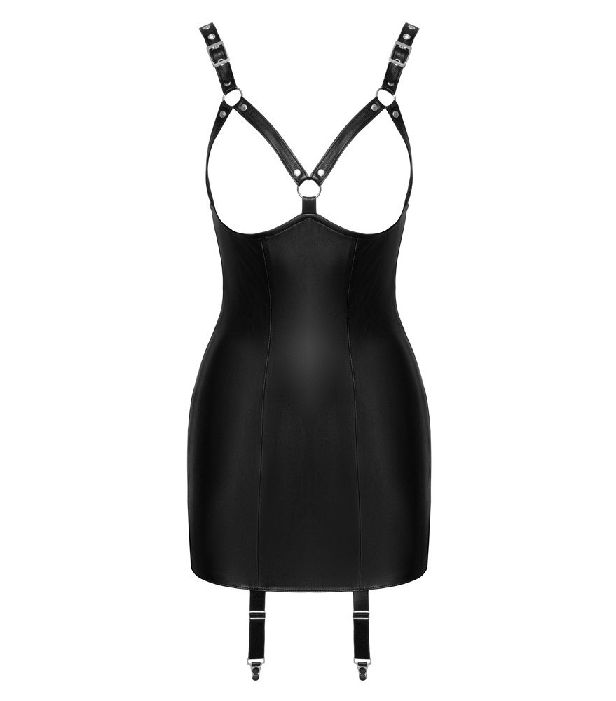 Kleid aus weichem Leder (Lamm) mit abnehmbaren Strapsen