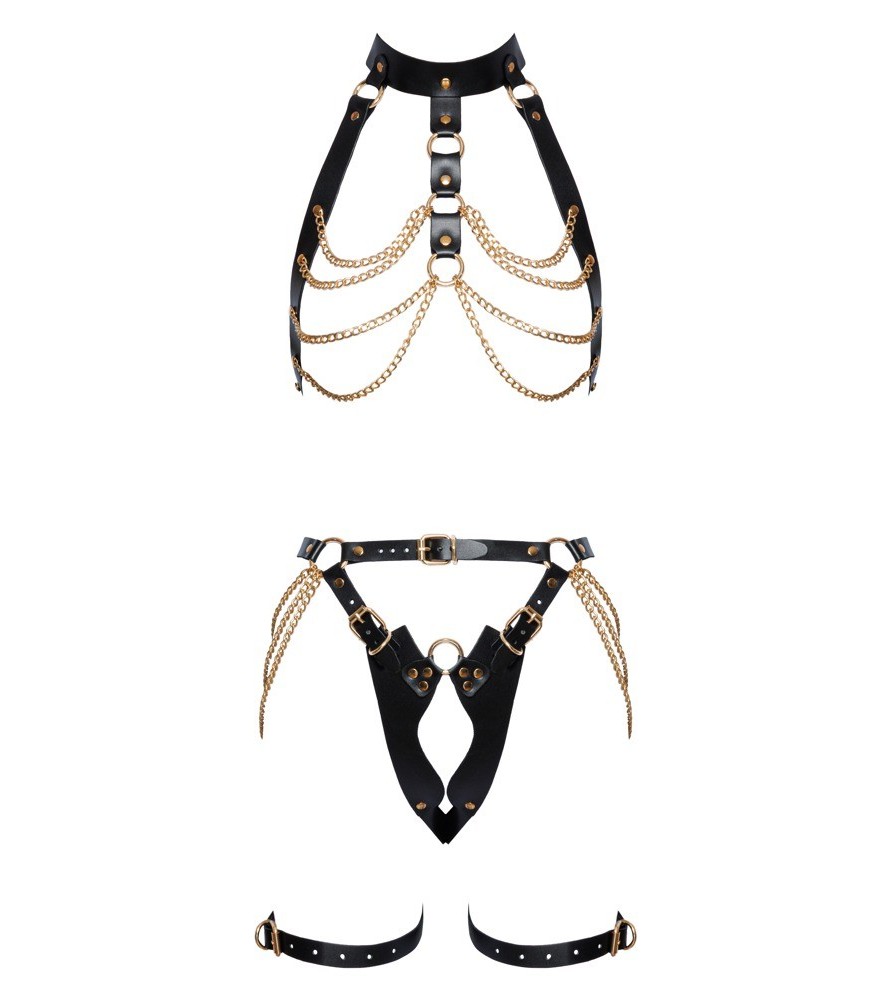 Harness-Set aus Leder