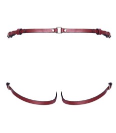 Korsett aus Leder (Lammnappa) mit abnehmbaren Strapsen