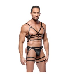 Brust-Harness plus Hüft-Harness aus Leder
