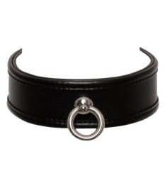Halsfessel aus Leder mit O-Ring