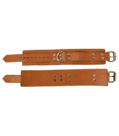 Handfesseln aus Leder im Naturlook