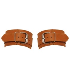 Handfesseln aus Leder im Naturlook