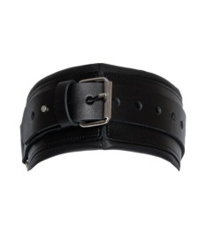 Leder-Halsfessel mit Leder-Leine