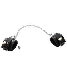 Leder-Fußfessel mit Kette & Schlössern