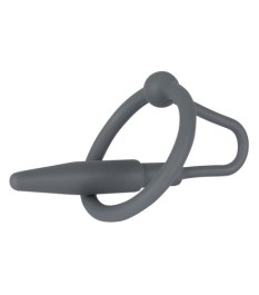 „Penisplug With Glans Ring“ mit Eichelring, komplett aus Silikon