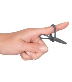 „Penisplug With Glans Ring“ mit Eichelring, komplett aus Silikon