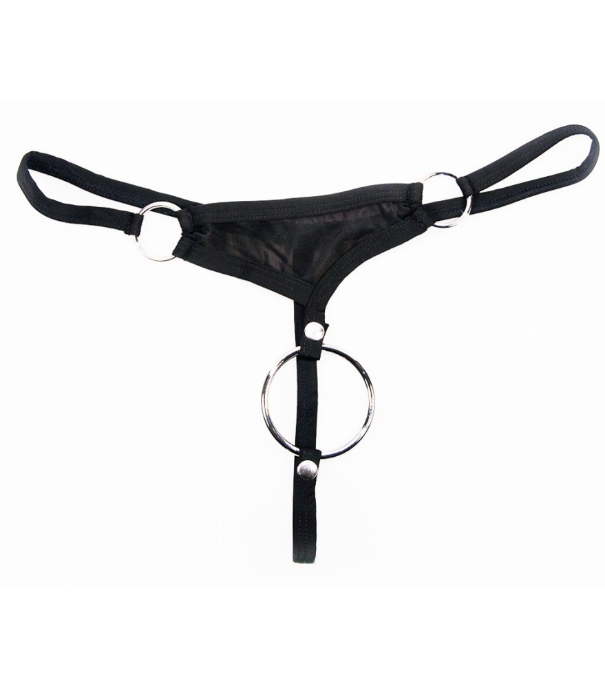 String mit abknöpfbarem Penisring