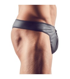 String mit strassverziertem Reißverschluss