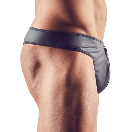 Peitsche mit weichen Lederriemen und Holzgriff