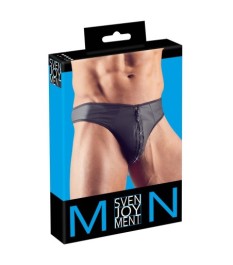 String mit strassverziertem Reißverschluss