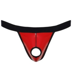 String aus Lack mit breitem Webgummibund