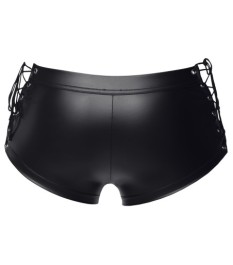 Pants mit Seiten-Schnürungen und unterlegtem Reißverschluss vorne