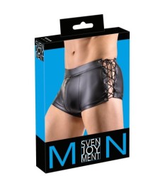 Pants mit Seiten-Schnürungen und unterlegtem Reißverschluss vorne