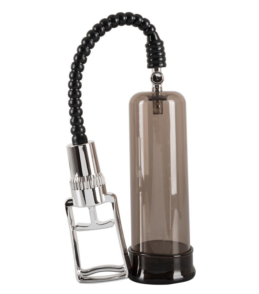 Penispumpe „Chrome Line“ mit Mess-Skala