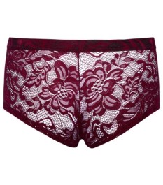 Spitzen-Pants in edlem Dunkelrot