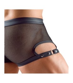 Netz-Pants mit Mattlook-Details