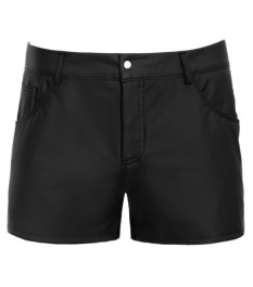 Shorts im 2-farbigen Mattlook mit Netzeinsätzen