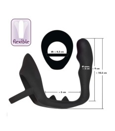 Penis-/Hodenring „Ring & plug“ mit Analplug
