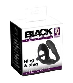 Penis-/Hodenring „Ring & plug“ mit Analplug