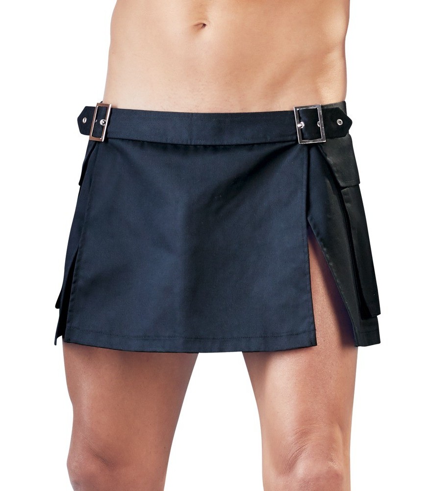 Rock mit seitlichen Schnallen und Taschen