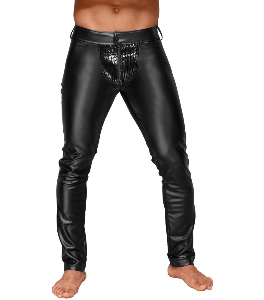 Hose „Decadence“ im Powerwetlook mit Lack-Details