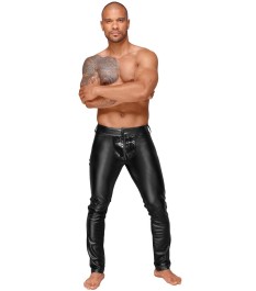 Hose „Decadence“ im Powerwetlook mit Lack-Details