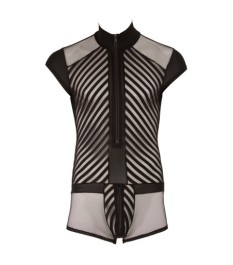 Body mit Brustharness aus Webgummibändern