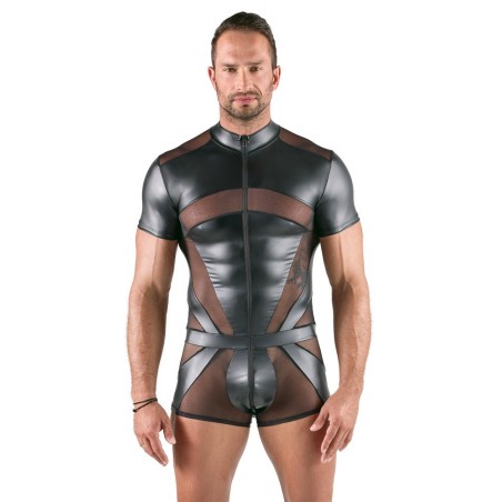 Kurzoverall mit 3-Wege-Reißverschluss