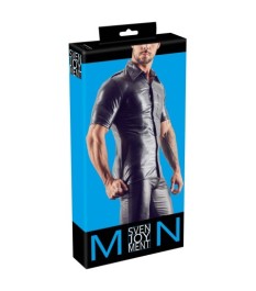 Shirt aus Lederimitat