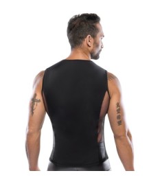 Shirt mit Netz-Einsätzen, Schnürung und D-Ringen