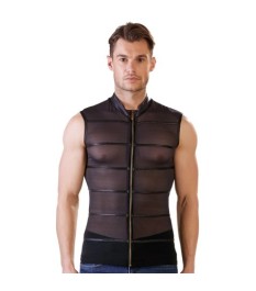 Shirt aus Powernet mit Reißverschluss