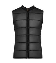 Shirt aus Powernet mit Reißverschluss