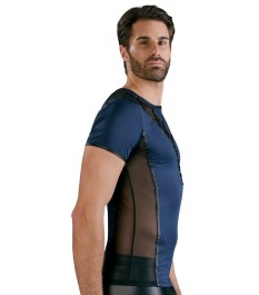 Shirt aus elastischer Mikrofaser und Powernet