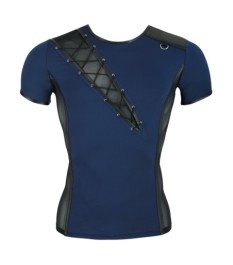 Shirt aus elastischer Mikrofaser und Powernet